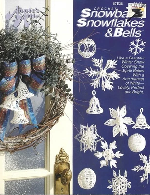 Bolas de neve flocos de neve e sinos - livreto de instruções de crochê - Imagem 1 de 2