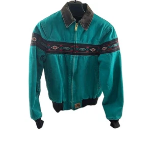Vintage Carhartt Teal Aztec Jacket - Bild 1 von 10