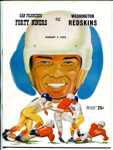 San Francisco 49ers NFL Football Programm - Washington Redskins - 7.8.1955 - PIX - sehr guter Zustand - Bild 1 von 1