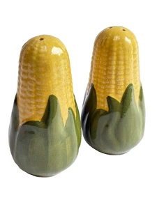 Vintage Shawnee Pottery Corn King Large Tall Salt and Pepper Shaker Set - Picture 1 of 5
