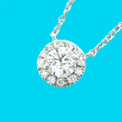 Tiffany & Co. Soleste Diaomd Collar PT950 Cadena 41 cm Japón [Usado] Foto 1 de 4