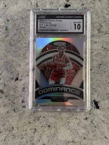 2022-23 Panini Prizm Dominance #19 Trae Young Silver - CGC 10 GEM MINT - Picture 1 of 2