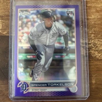 Spencer Torkelson Rookie #USC100 2022 Topps Chrome Update Purple Refractor RC SP - Image 1 of 2