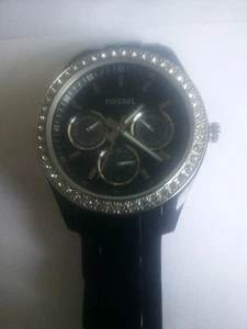 FOSSIL ES-2157 Multifunction Day Date Lightweight Crystal Set Quartz Wristwatch - Picture 1 of 4