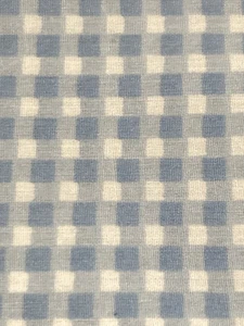 Small Grey Gingham VTG Cotton Fabric 42" x 46" One Selvedge - Picture 1 of 3