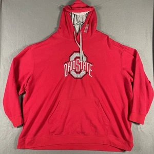 Ohio State University Men’s Size 5XL Red Hoodie Hooded Sweatshirt Colosseum - Picture 1 of 7