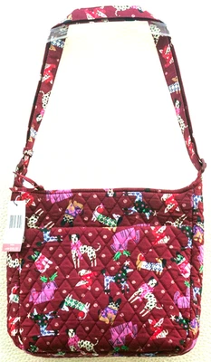 Vera Bradley Essential XLCrossbody Shoulder Bag in Holiday Hounds.   NWT - Image 1 of 3