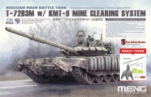 MENG TS-053S 1/35 Special Edition T-72B3M Tank w/KMT-8+Metal Barrels+Riding Bear - Picture 1 of 10
