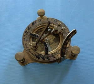 West London Maritime Brass Nautical Sundial Compass - Bild 1 von 7