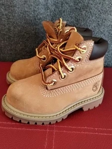 Timberland 6 Inch Premium Toddler Size 4 - Brown Waterproof Boots  - Picture 1 of 10