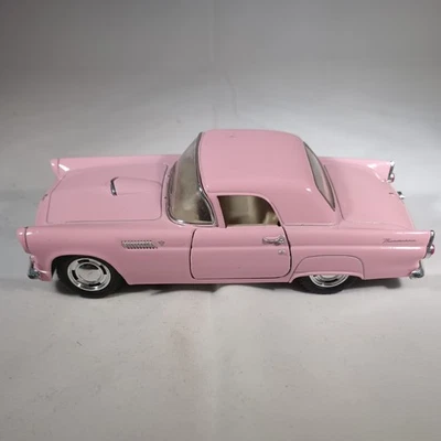 Coche de juguete Kinsmart escala 1/36 rosa Ford Thunderbird 1955 diecast retroceso Foto 1 de 4