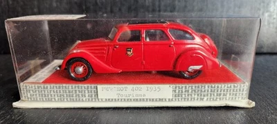 MOLUBRAY 1938 PEUGEOT 402 B РЕДКАЯ ФРАНЦУЗСКАЯ ВИНТАЖНАЯ ЛИТАЯ КРАСНАЯ IOB 1:43 - Изображение 1 из 4