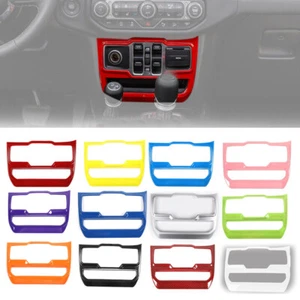 Door Window Lift Control Switch Panel Cover Trim For Jeep Wrangler JL JT 2018+ - Picture 1 of 18