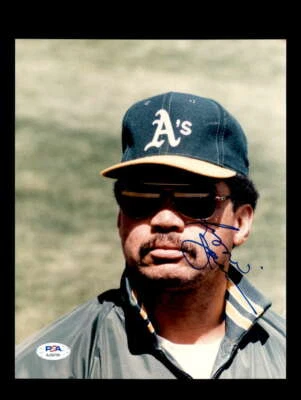 Reggie Jackson PSA DNA Cert Signed 8x10 Photo A`s Autograph - Image 1 of 3