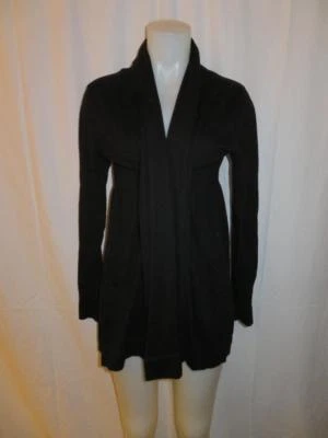 WOMENS KENSIE BLACK CARDIGAN W/INNER WAIST TIE SIZE L - Image 1 of 4