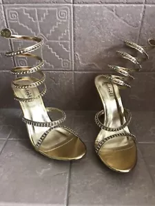 Fredericks Hollywood High Heel Stiletto Shoes Stones Sz 10 - Picture 1 of 4