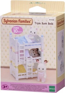 Sylvanian Families Set 4448 - Triple Bunk Beds White - Picture 1 of 4