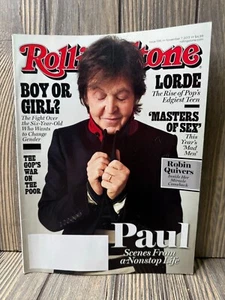 Rolling Stone Magazine Issue 1195 November 7 2013 Paul McCartney Lorde Cover - Picture 1 of 7