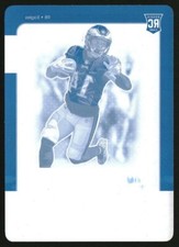 2021 Contenders Optic Printing Plates Cyan #79 Kenneth Gainwell RC Rookie 1/1