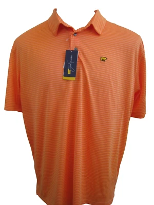 JACK NICLAUS CANDIED YAMS 15 UPF GOLF POLO SHORT SLEEVE SHIRT MEN'S SIZE XXL NWT - Image 1 of 4