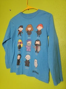 Harry Potter Shirt Boys Medium T-Shirt Long Sleeve Crew neck Hermione Albus - Picture 1 of 5