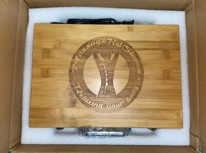 20 Pcs. Hot Massage Stones With Bamboo Warming Box***FAST FREE SHIPPING*** - Picture 1 of 3