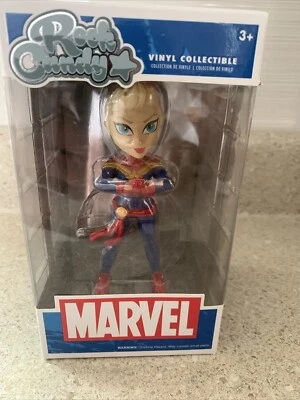 Figura Vinilo Marvel Funko Rock Candy Captain Marvel Foto 1 de 4