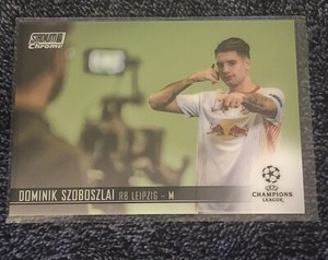 2021 Stadium Club Chrome UEFA Base #77 Dominik Szoboszlai - Leipzig