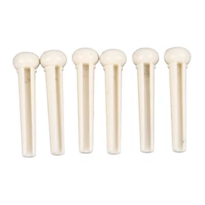 6Pcs Acoustic Guitar Bridge Pins Piquets De Remplacement Acoustic Guitar Bon SFD - Bild 1 von 12