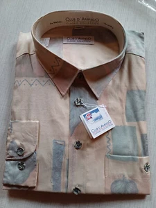 Club d'AmingO gemustertes Hemd / Overshirt - Größe 49/50 / 4XL - langärmlig  - Bild 1 von 4