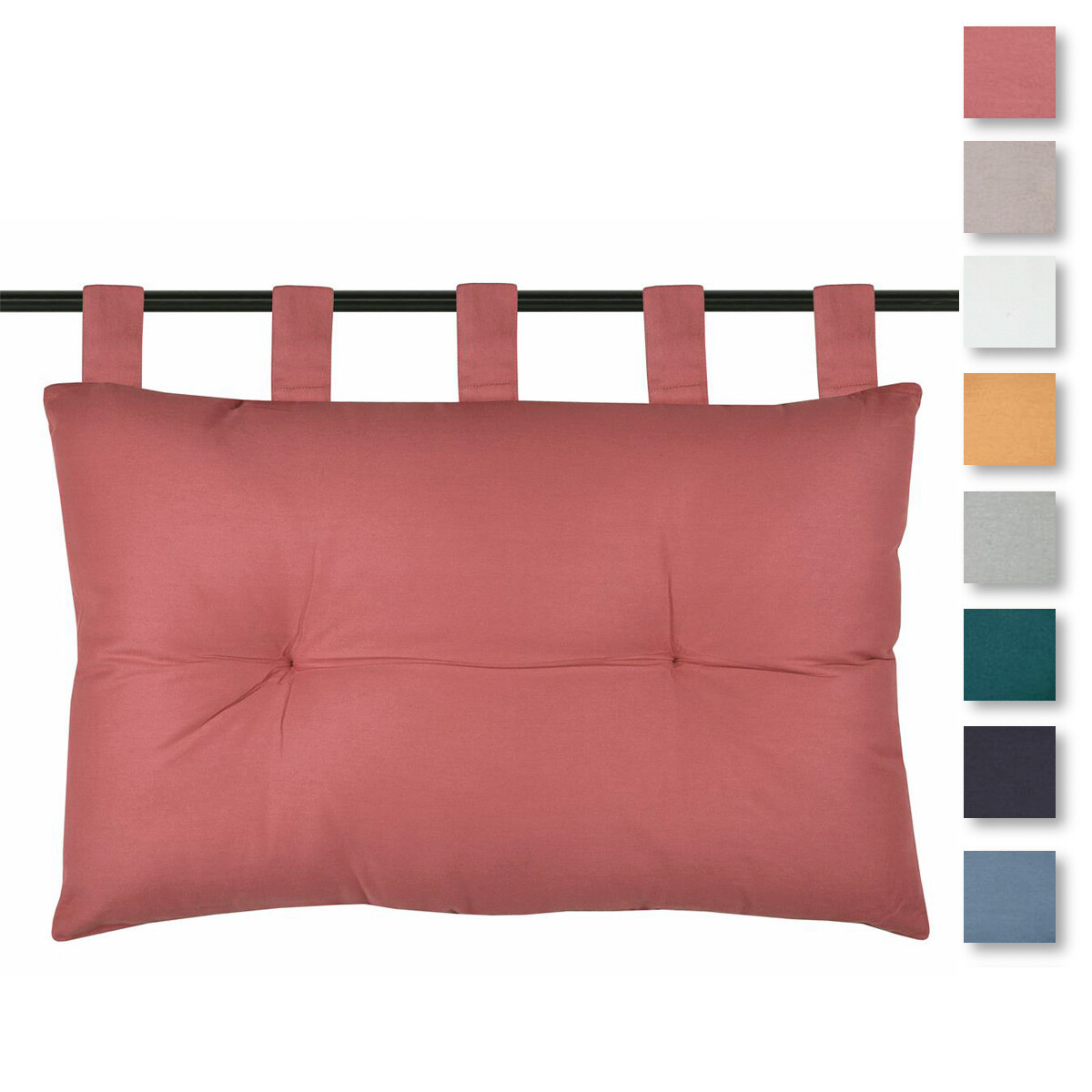 Cuscino Schienale Letto 150x60cm - Imbottito In Cotone, Morbido, Per Lettura, TV O Allattamento - Foto 10