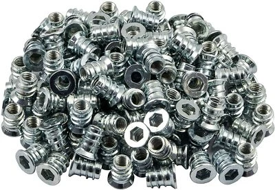 100x Einschraubmuffe Eindrehmuffe Stahl Gewindemuffe Abdeckrand Muffe M4 - M10 - Bild 1 von 4