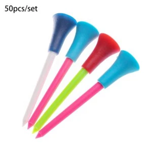 Multi-colored 83mm Golf Accessories Outdoor Sports Rubber Cushion Golf Tees - Picture 1 of 12