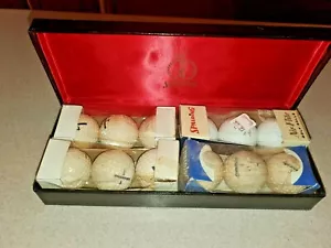 VINTAGE SPALDING DOZEN WITH UNIQUE PRESENTATION BOX - Picture 1 of 5