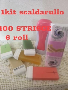 KIT CERETTA +6 Cera Ricambio+100 Strisce + Scaldacera Rullo - Foto 1 di 1