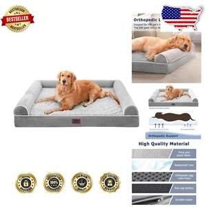 Extra-Large Waterproof Dog Bed with Non-Skid Bottom - Orthopedic Support - Picture 1 of 8