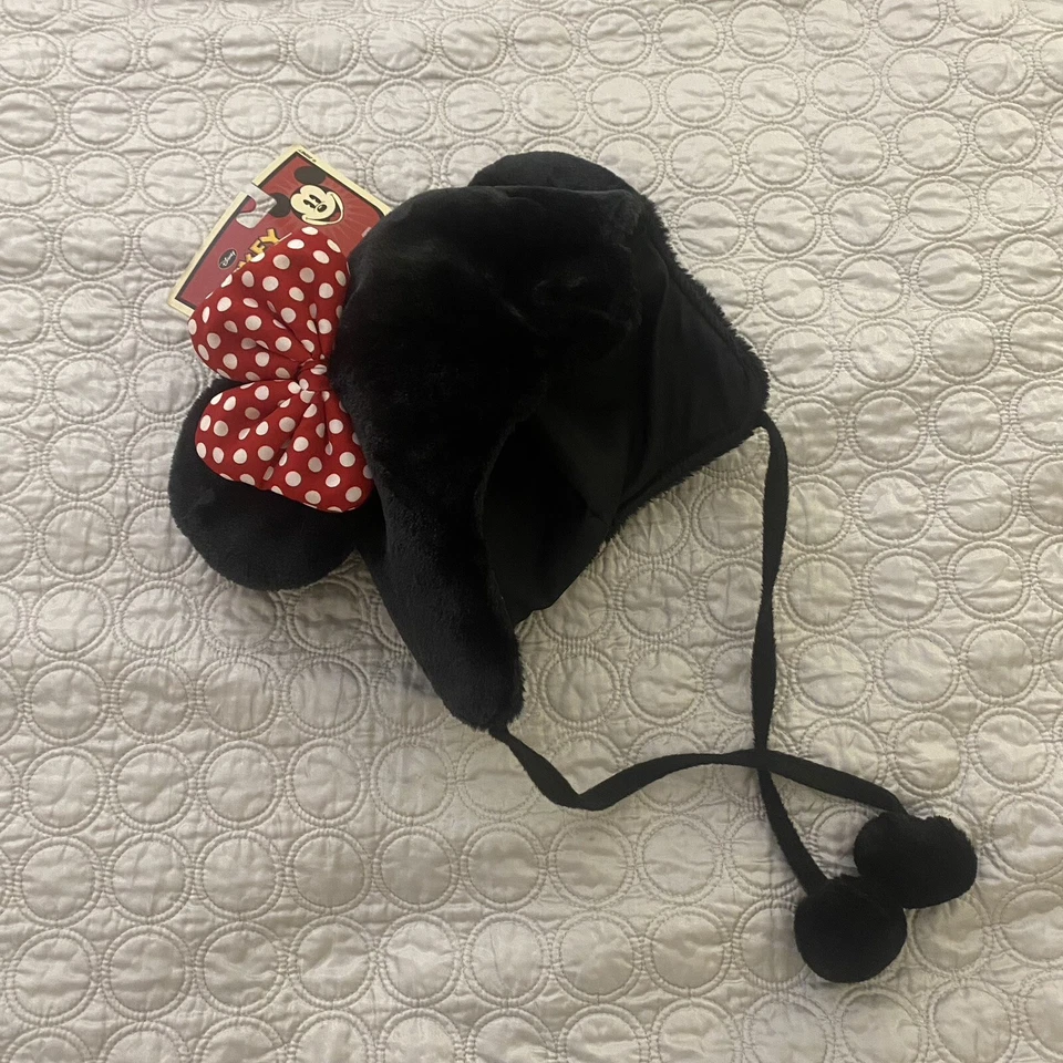 Nuevo Disney Mickey Mouse Sudadera con Capucha Sombrero Negro Orejas de Minnie Mouse y Arco Disfraz Nuevo con Etiquetas Foto 1 de 4