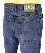 DOLCE & GABBANA D&G Mens Faded Black JEANS Straight Classic - 28x33 - W28 L33