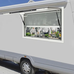 85?? Finestra di servizio rettangolare per camion alimentari finestra di servizio 35 pollici*23 pollici - Foto 1 di 18
