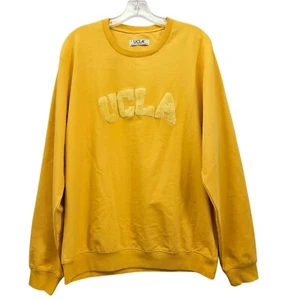 UCLA Bruins Sweatshirt Mens Size XL Yellow Crewneck L/S Sweater Preppy Classic - Picture 1 of 11