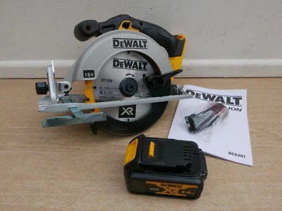 DeWALT DCS391 18v xr  165mm circular saw bare unit + DCB182 4 ah battery - Image 1 of 2