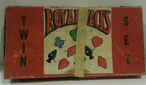 Rare Vintage Selchow & Righter Bakelite Royal Jacks Game Twin Set - Bild 1 von 5