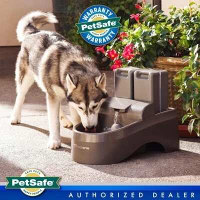Fuente de agua para perros al aire libre PetSafe ZWW00-17111 Drinkwell de 3,5 galones Foto 1 de 4