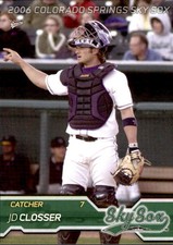 2006 Colorado Springs Sky Sox Multi-Ad #7 J.D. Closser Thornton Colorado CO Card
