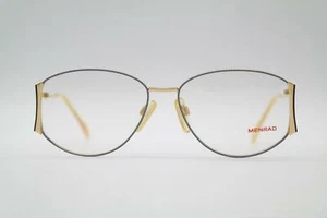 Vintage Menrad 808-650 Gray Gold Black Oval Glasses Frame NOS - Picture 1 of 6