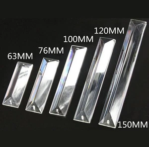 DIY Triangle Article 63mm-150mm K9 Crystal Prism Chandelier Lighting Accesstory - Picture 1 of 9