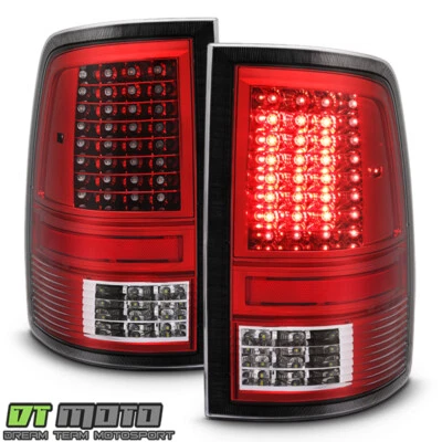 2009-2018 Dodge Ram 1500 10-18 Ram 2500 3500 Red Full LED Tail Lights Lamps Pair - Image 1 of 4