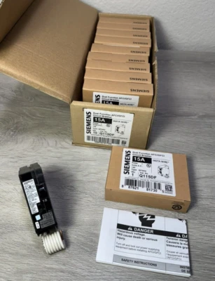 SIEMENS Q115DF 15A 120VAC AFCI / GFCI Breaker NEW - BOX OF 10 - Image 1 of 4