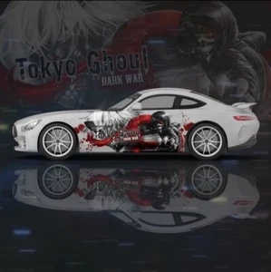 Anime Tokyo Style Ghoul Car Wrap; Itasha inspirado anime coche envuelve ambos lados coche - Imagen 1 de 1