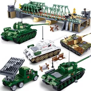 Military Ww2 Cannon Assault Armored Vehicle Battle Tank Car Truck Building Block - Picture 1 of 70